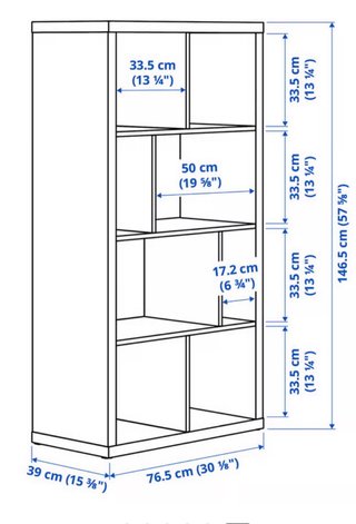 Estantería modular verde ikea