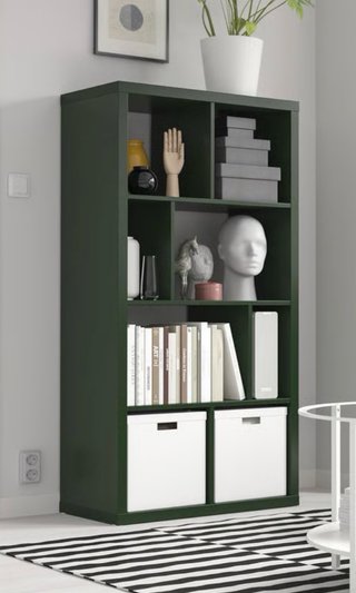 Estantería modular verde ikea