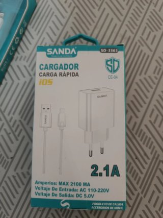 Lote de x5 Cargadores iPhone SANDA 2.1A