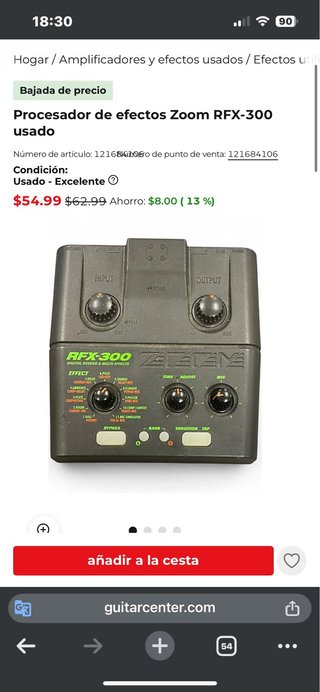 Zoom RFX-300 Procesador de Efectos Múltiples