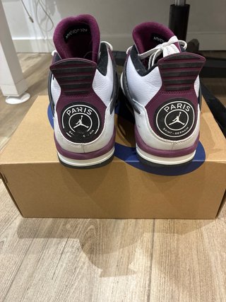 Jordan 4 PSG Morado Blanco