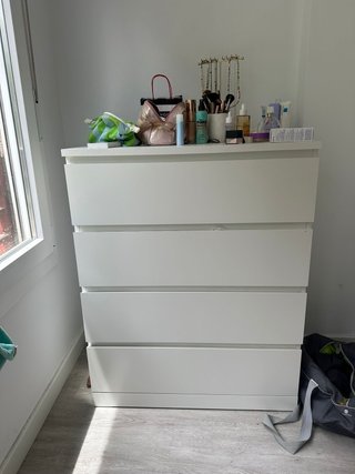 Cómoda Ikea 4 cajones blanca 80x100 cm