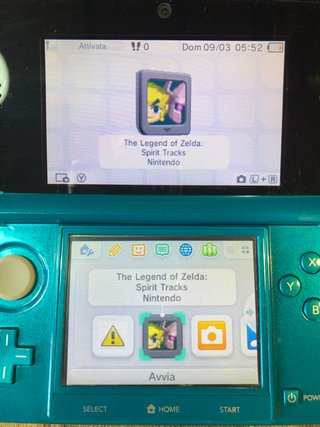 The Legend of Zelda spirit tracks ds cartuccia
