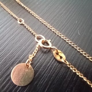 Tobillera maciza oro 18k
