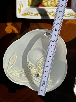 Set 4 oggetti vintage decorati