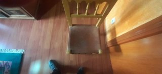 Mesa libro madera pino + 4 sillas