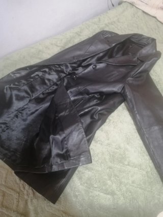 Cappotto in pelliccia nero da donna