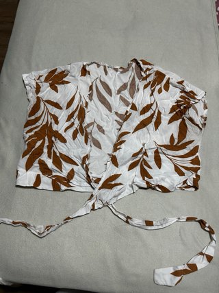 Falda Larga Estampado Leopardo Camisa  Top blanco