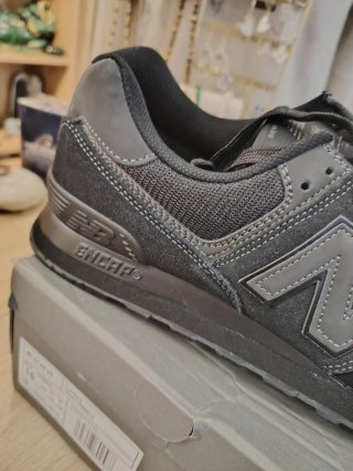 New Balance 574 Sneakers Uomo Nero Grigio