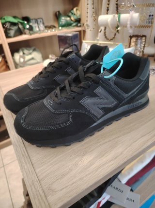 New Balance 574 Sneakers Uomo Nero Grigio