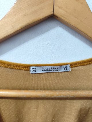 Vestido mostaza Pull&Bear mujer Talla XS