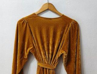 Vestido mostaza Pull&Bear mujer Talla XS