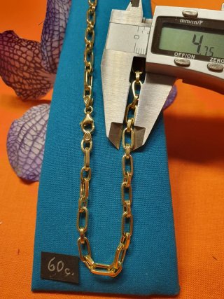 Cadena Tipo Cartier Oro 18k 58cm.