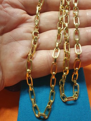 Cadena Tipo Cartier Oro 18k 58cm.