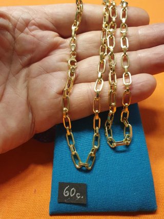 Cadena Tipo Cartier Oro 18k 58cm.