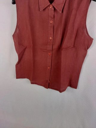 Camicia Puro Lino Smanicato Vinaccio Chiara