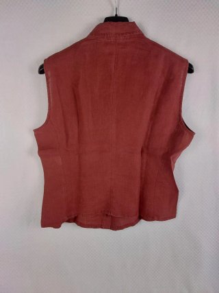 Camicia Puro Lino Smanicato Vinaccio Chiara