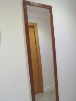 Espejo de pared madera y cristal
