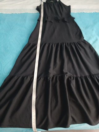 Vestido largo negro tirantes