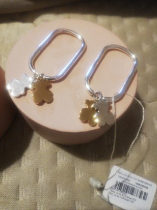 Pendientes Tous Bicolor Plata y Oro