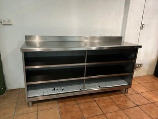Mueble contrabarra acero inoxidable