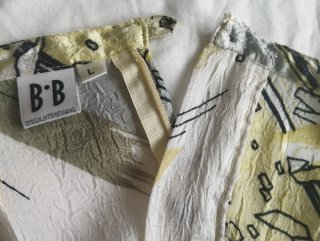 Falda larga estampada verde y blanca