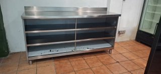 Mueble Contrabarra Acero Inoxidable
