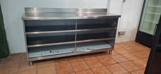 Mueble Contrabarra Acero Inoxidable