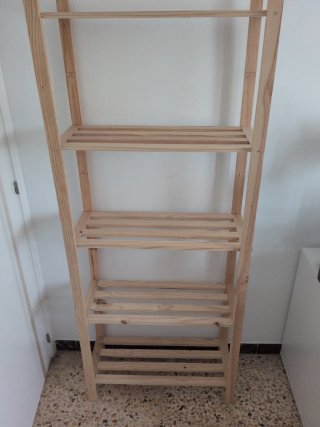 Estantería de madera 5 estantes