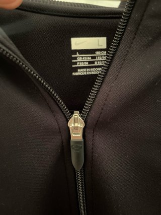 Sudadera Nike Negra Cremallera