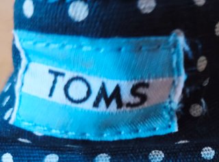 Zapatos Toms Lunares Azul Marino