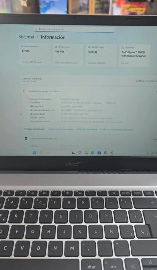 Acer Aspire 3 Ryzen 7 16 GB RAM SSD 512 GB Nuovo
