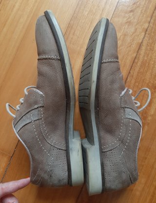 Zapatos Baerchi ante beige talla 41