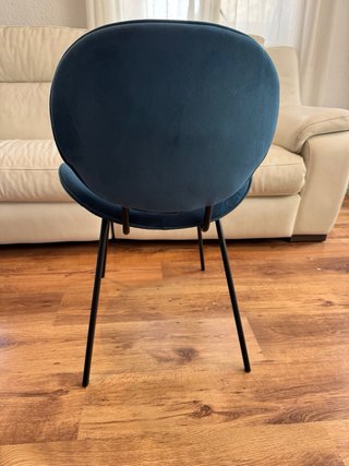 Silla terciopelo azul Maisons du Monde