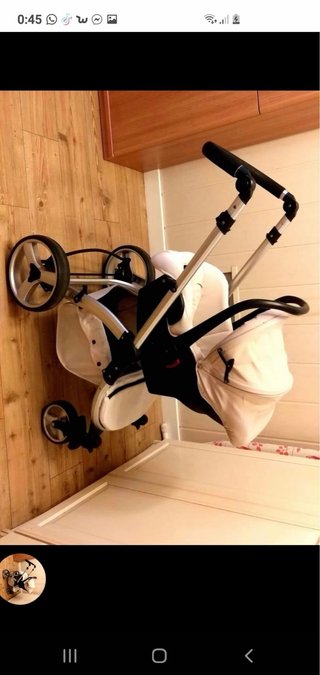 Carrito de bebé blanco precio negociable