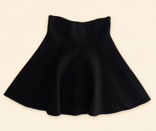Falda corta negra vuelo Talla S