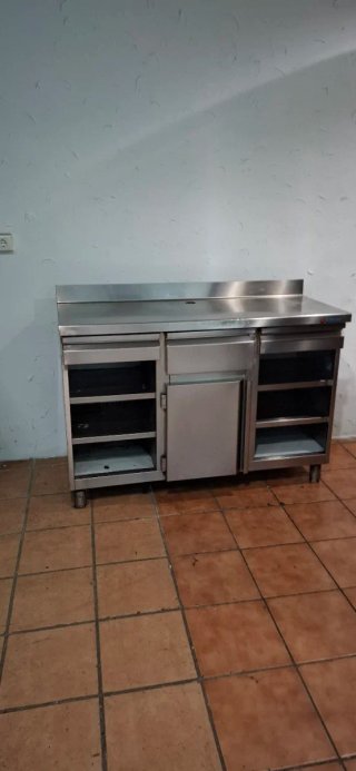 Mueble cafetero acero inoxidable