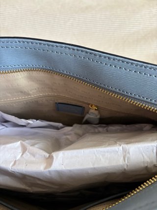 Bolso Lauren Ralph Lauren Azul Dorado Nuevo