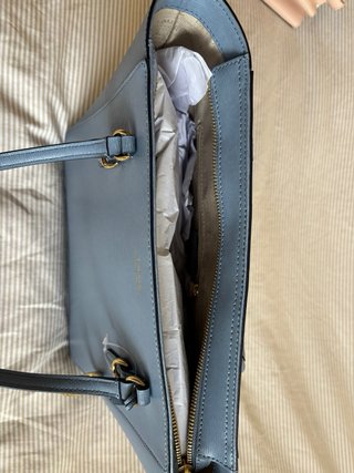 Bolso Lauren Ralph Lauren Azul Dorado Nuevo