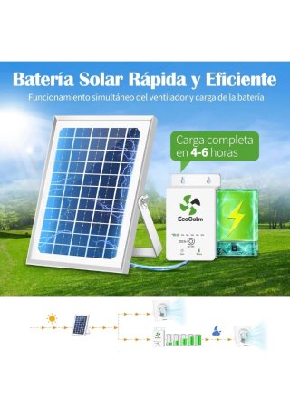 Ventilador Solar Exterior EcoCalm