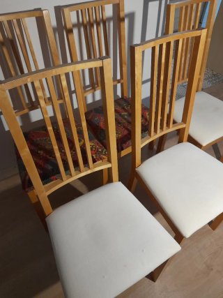 Juego de 4 sillas de comedor de madera