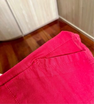 Pantalones rectos rojos, talla XS, Bocool
