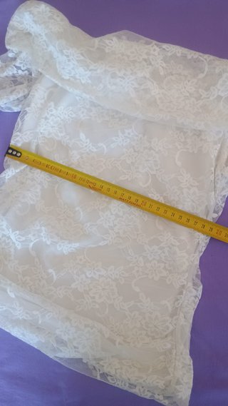 Maglia bambina pizzo bianca