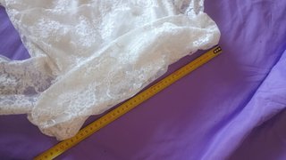 Maglia bambina pizzo bianca