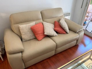 Sofá biplaza eléctrico reclinable