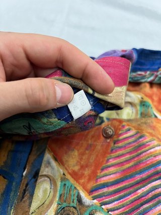 Camicia Vintage Anni 80/90 Fantasia Astratta