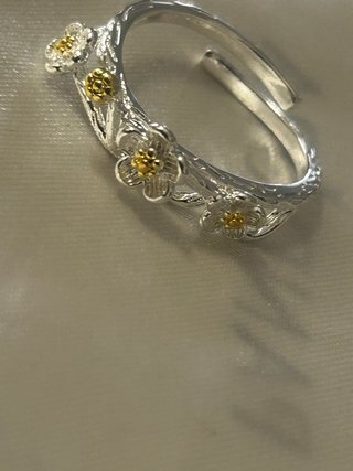 Anello Argento 925 Margherite Regolabile