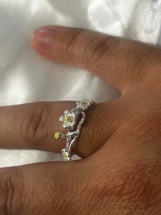 Anello Argento 925 Margherite Regolabile