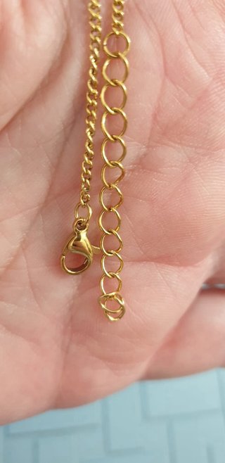 Collana con ciondolo placcata oro
