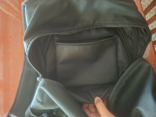 Mochila para moto negra